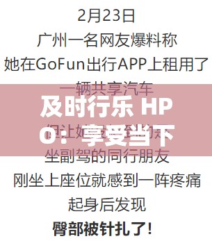 及时行乐 HPO：享受当下，让生活更美好