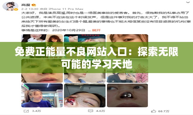 免费正能量不良网站入口：探索无限可能的学习天地