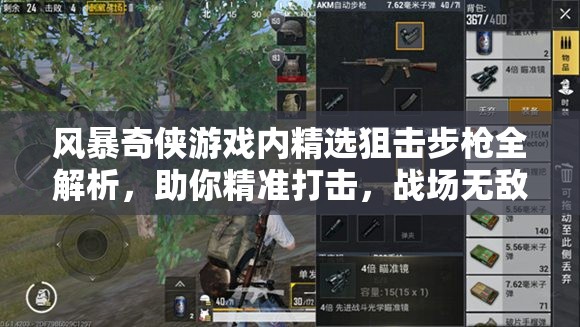 风暴奇侠游戏内精选狙击步枪全解析，助你精准打击，战场无敌称雄