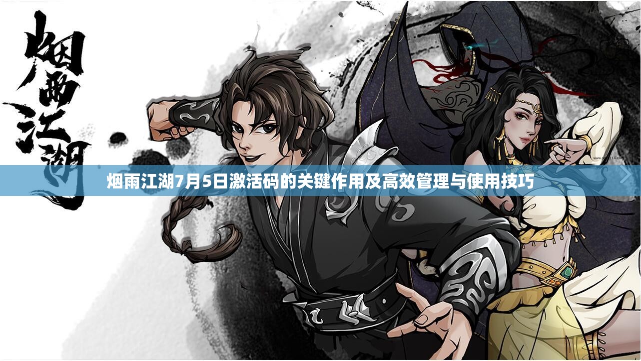 烟雨江湖7月5日激活码的关键作用及高效管理与使用技巧