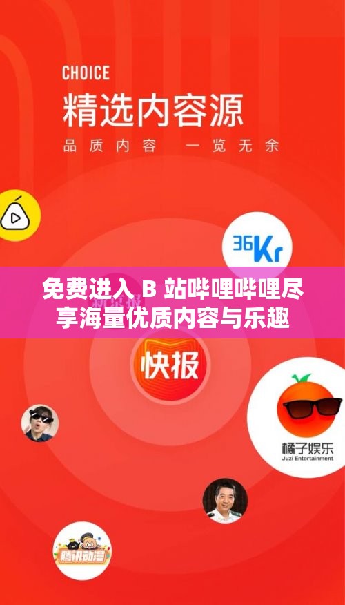 免费进入 B 站哔哩哔哩尽享海量优质内容与乐趣