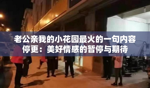 老公亲我的小花园最火的一句内容停更：美好情感的暂停与期待