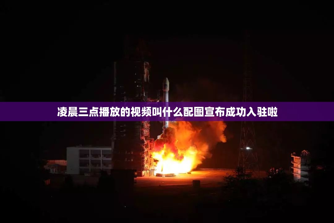 凌晨三点播放的视频叫什么配图宣布成功入驻啦