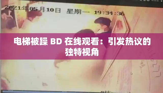 电梯被躁 BD 在线观看：引发热议的独特视角