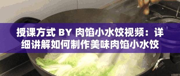 授课方式 BY 肉馅小水饺视频：详细讲解如何制作美味肉馅小水饺