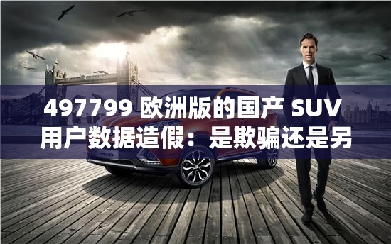 497799 欧洲版的国产 SUV 用户数据造假：是欺骗还是另有隐情？