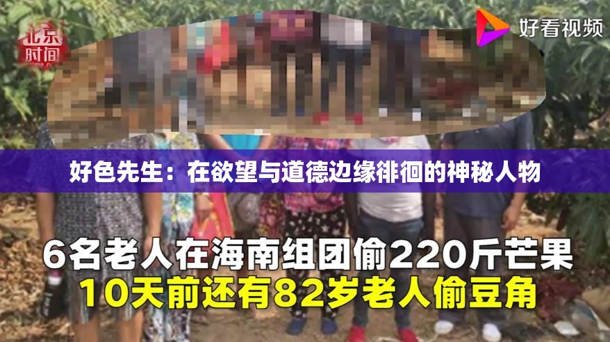 好色先生：在欲望与道德边缘徘徊的神秘人物