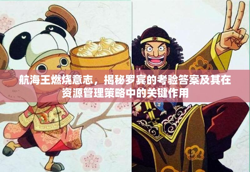 航海王燃烧意志，揭秘罗宾的考验答案及其在资源管理策略中的关键作用