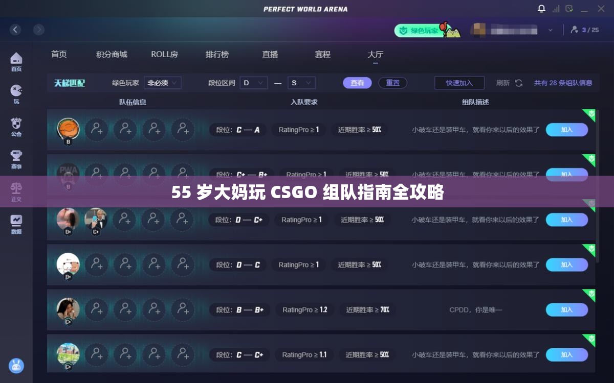 55 岁大妈玩 CSGO 组队指南全攻略