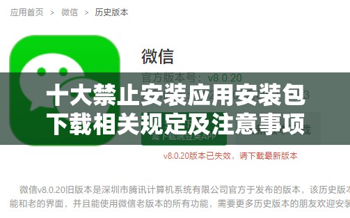 十大禁止安装应用安装包下载相关规定及注意事项