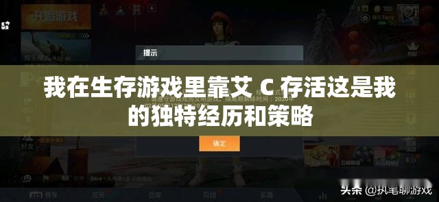 我在生存游戏里靠艾 C 存活这是我的独特经历和策略