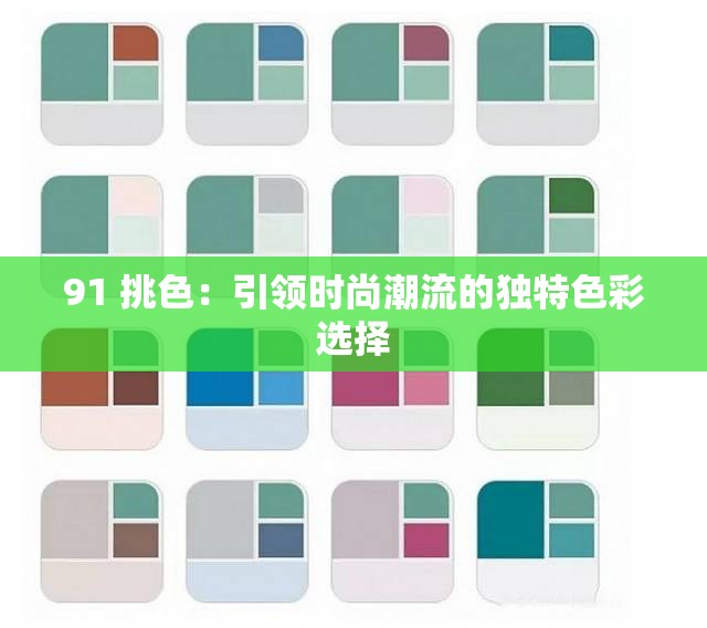 91 挑色：引领时尚潮流的独特色彩选择