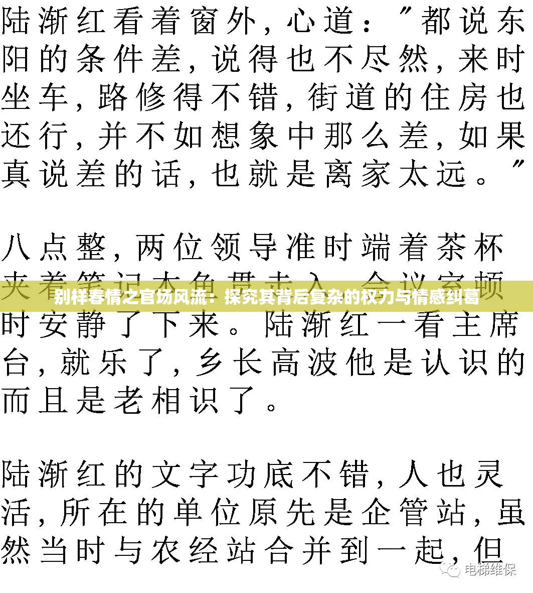 别样春情之官场风流：探究其背后复杂的权力与情感纠葛