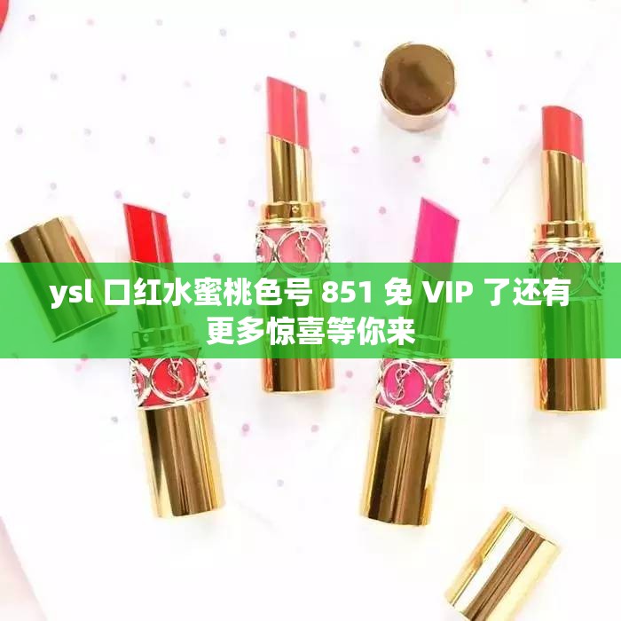ysl 口红水蜜桃色号 851 免 VIP 了还有更多惊喜等你来
