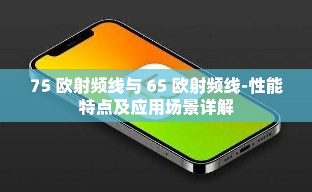 75 欧射频线与 65 欧射频线-性能特点及应用场景详解