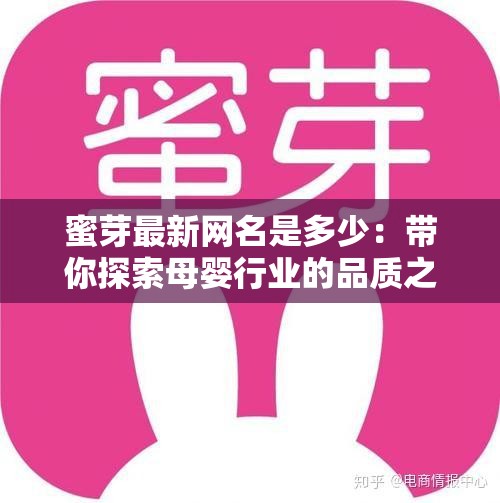 蜜芽最新网名是多少：带你探索母婴行业的品质之选