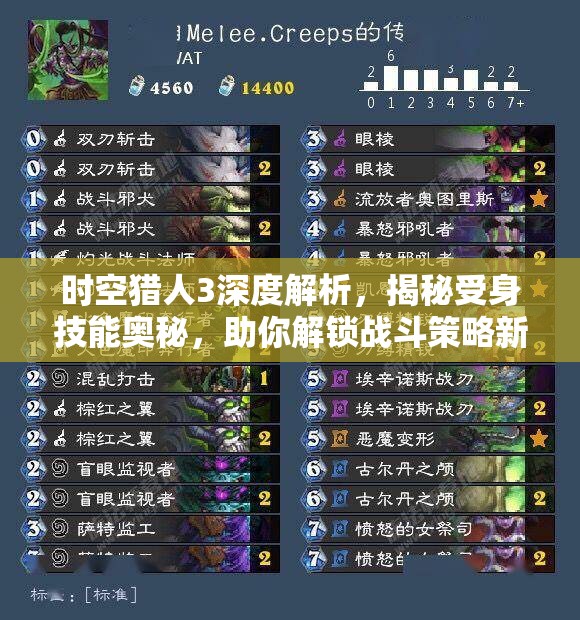 时空猎人3深度解析，揭秘受身技能奥秘，助你解锁战斗策略新境界