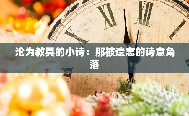 沦为教具的小诗：那被遗忘的诗意角落