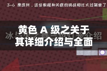 黄色 A 级之关于其详细介绍与全面解读