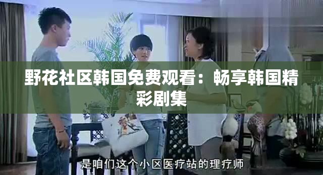 野花社区韩国免费观看：畅享韩国精彩剧集