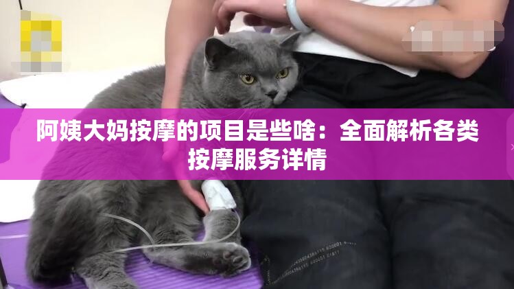 阿姨大妈按摩的项目是些啥：全面解析各类按摩服务详情