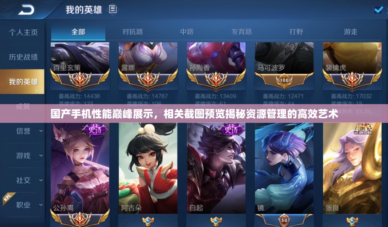 国产手机性能巅峰展示，相关截图预览揭秘资源管理的高效艺术