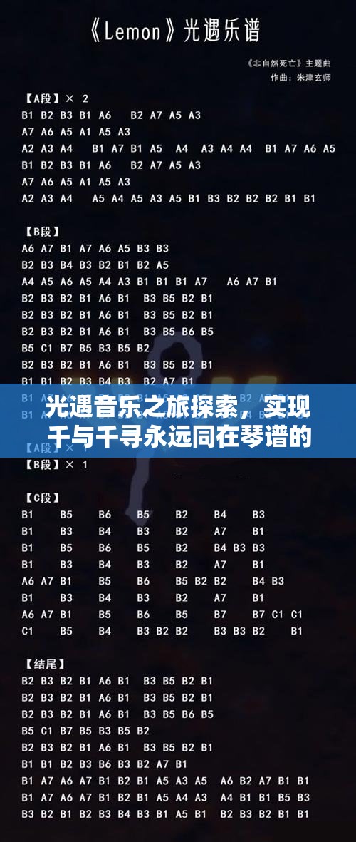 光遇音乐之旅探索，实现千与千寻永远同在琴谱的高效管理与价值深度挖掘