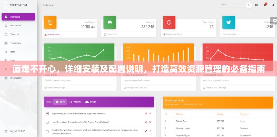 画走不开心，详细安装及配置说明，打造高效资源管理的必备指南
