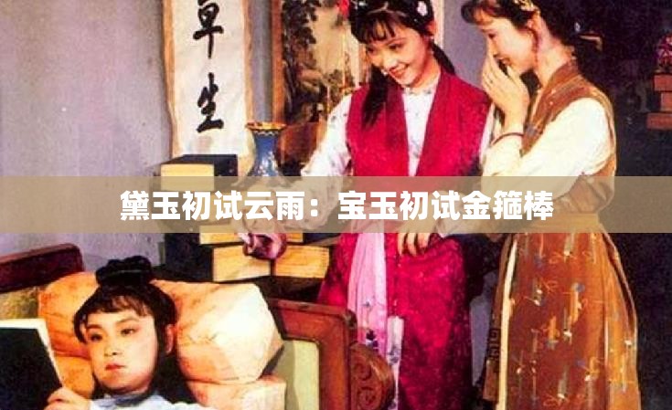 黛玉初试云雨：宝玉初试金箍棒