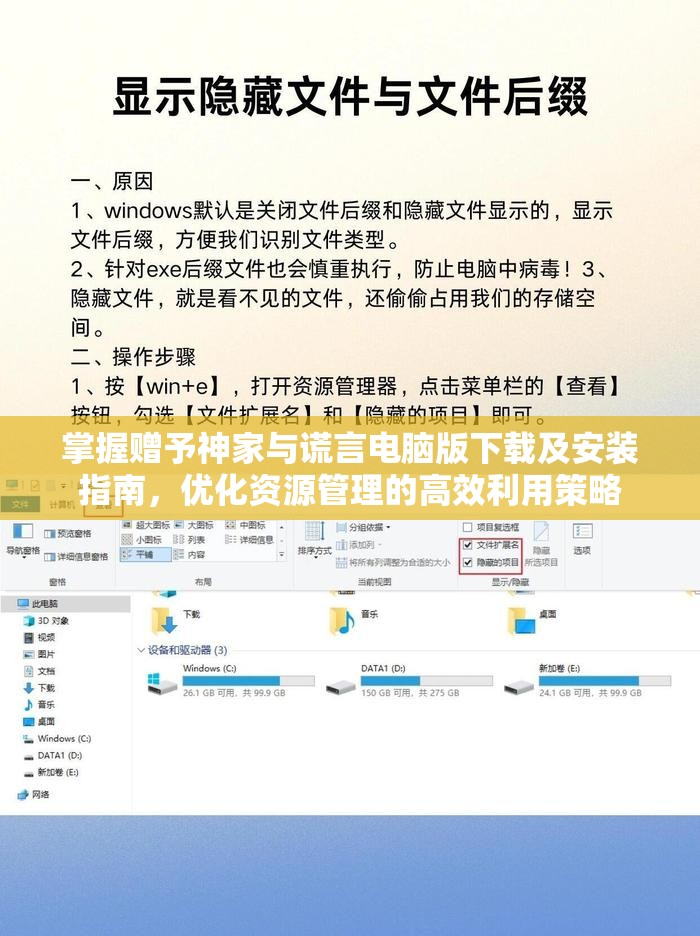 掌握赠予神家与谎言电脑版下载及安装指南，优化资源管理的高效利用策略