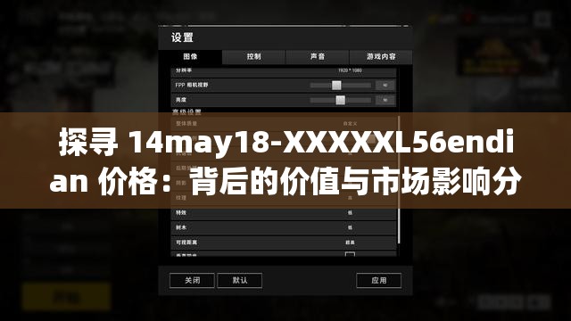 探寻 14may18-XXXXXL56endian 价格：背后的价值与市场影响分析