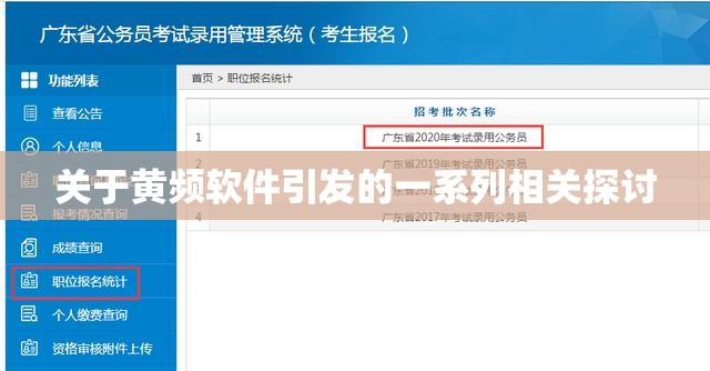 关于黄频软件引发的一系列相关探讨