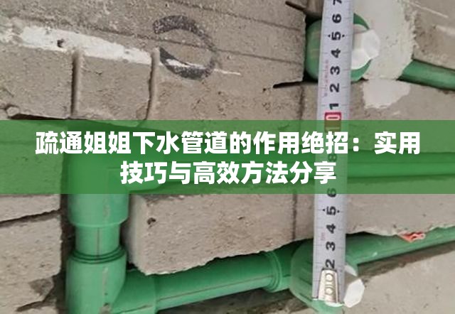 疏通姐姐下水管道的作用绝招：实用技巧与高效方法分享