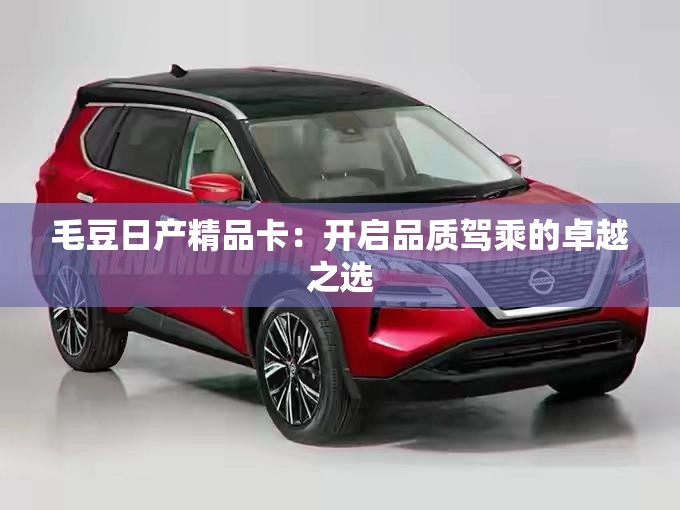 毛豆日产精品卡：开启品质驾乘的卓越之选