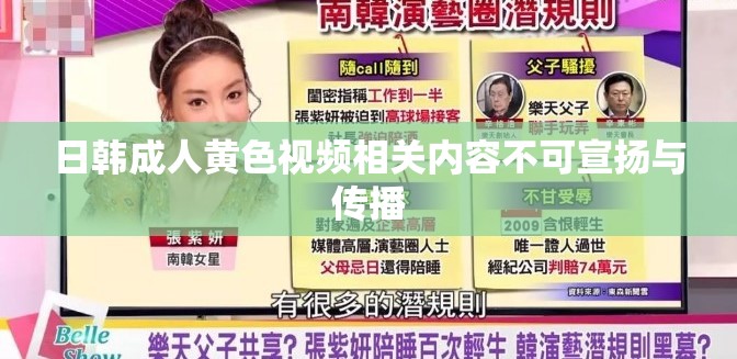 日韩成人黄色视频相关内容不可宣扬与传播