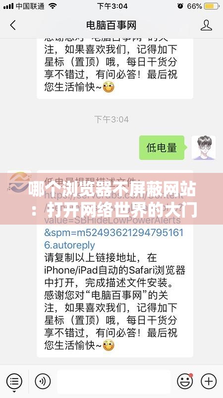 哪个浏览器不屏蔽网站：打开网络世界的大门