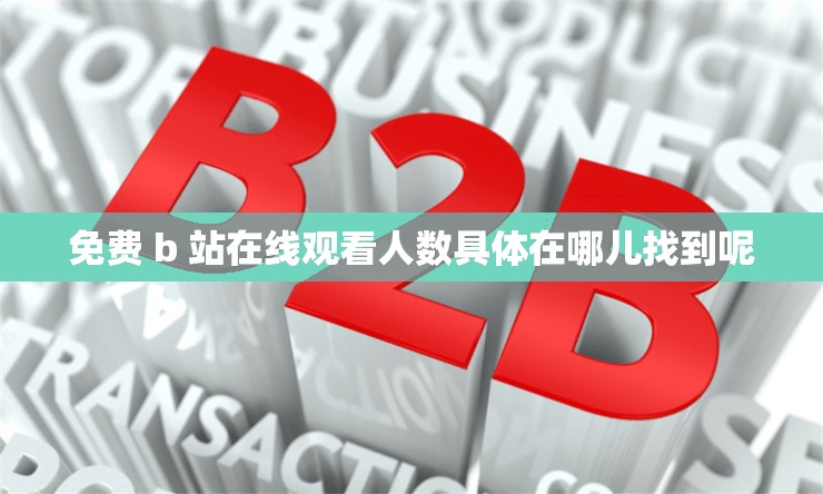 免费 b 站在线观看人数具体在哪儿找到呢