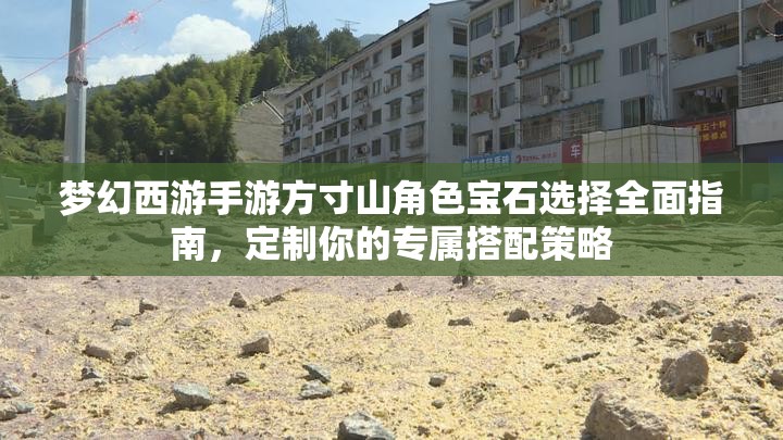 梦幻西游手游方寸山角色宝石选择全面指南，定制你的专属搭配策略