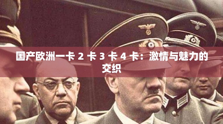 国产欧洲一卡 2 卡 3 卡 4 卡：激情与魅力的交织