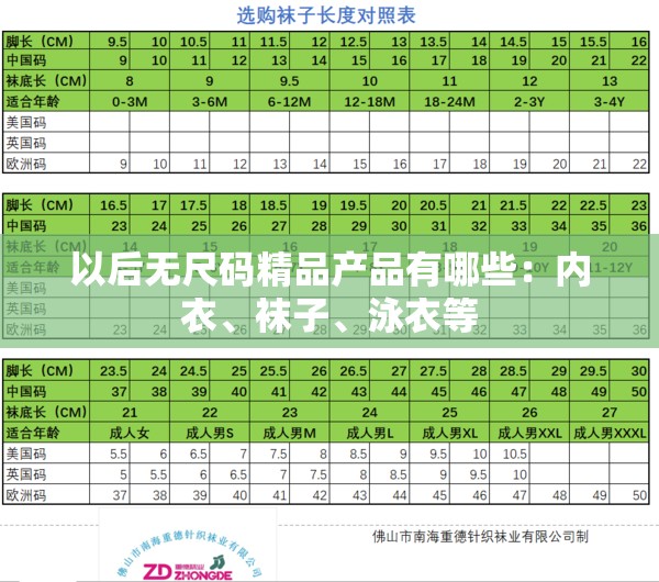 以后无尺码精品产品有哪些：内衣、袜子、泳衣等