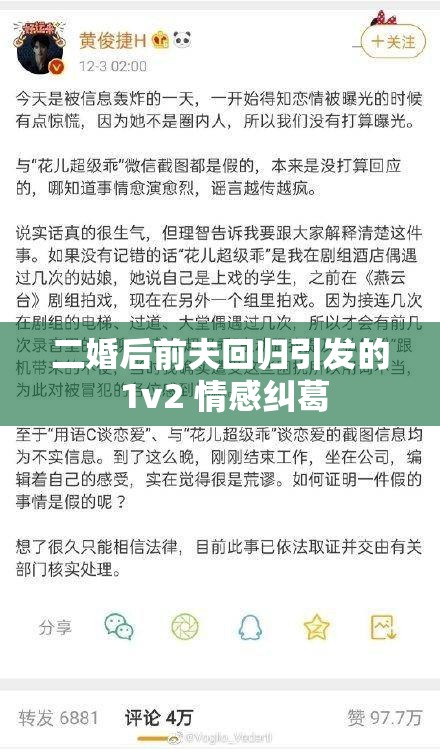 二婚后前夫回归引发的 1v2 情感纠葛