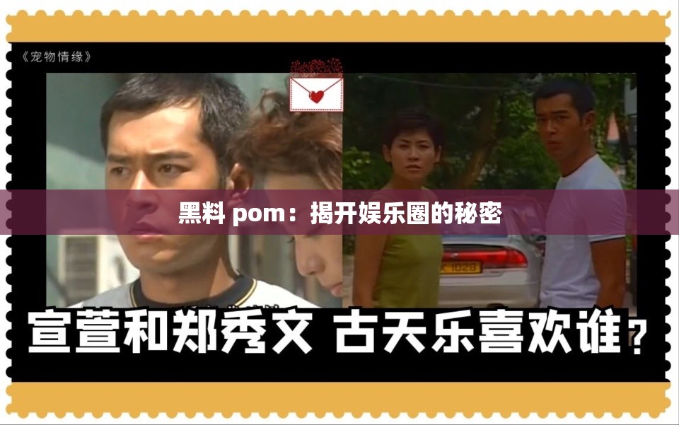 黑料 pom：揭开娱乐圈的秘密