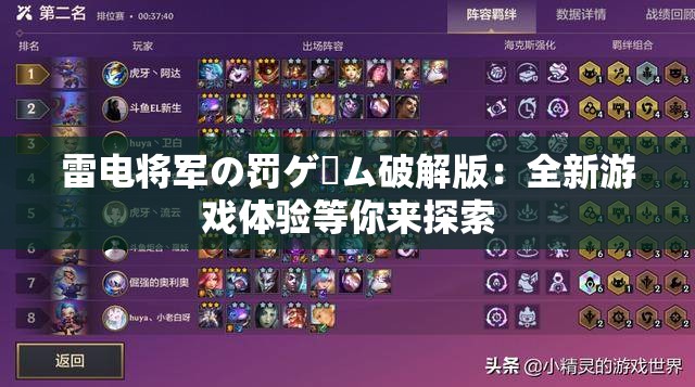 雷电将军の罚ゲーム破解版：全新游戏体验等你来探索