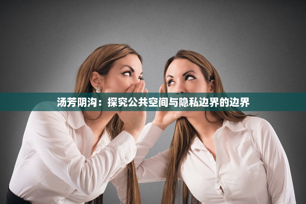 汤芳阴沟：探究公共空间与隐私边界的边界