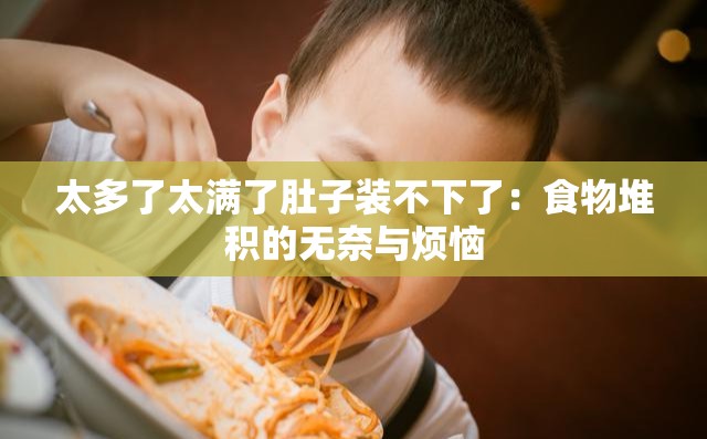 太多了太满了肚子装不下了：食物堆积的无奈与烦恼