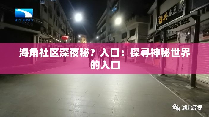 海角社区深夜秘？入口：探寻神秘世界的入口