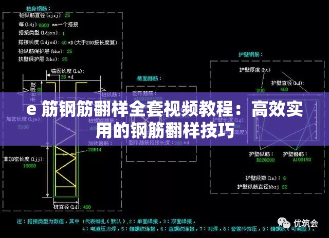e 筋钢筋翻样全套视频教程：高效实用的钢筋翻样技巧