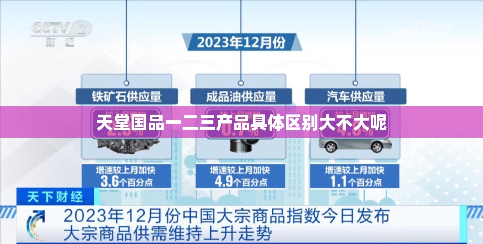 天堂国品一二三产品具体区别大不大呢