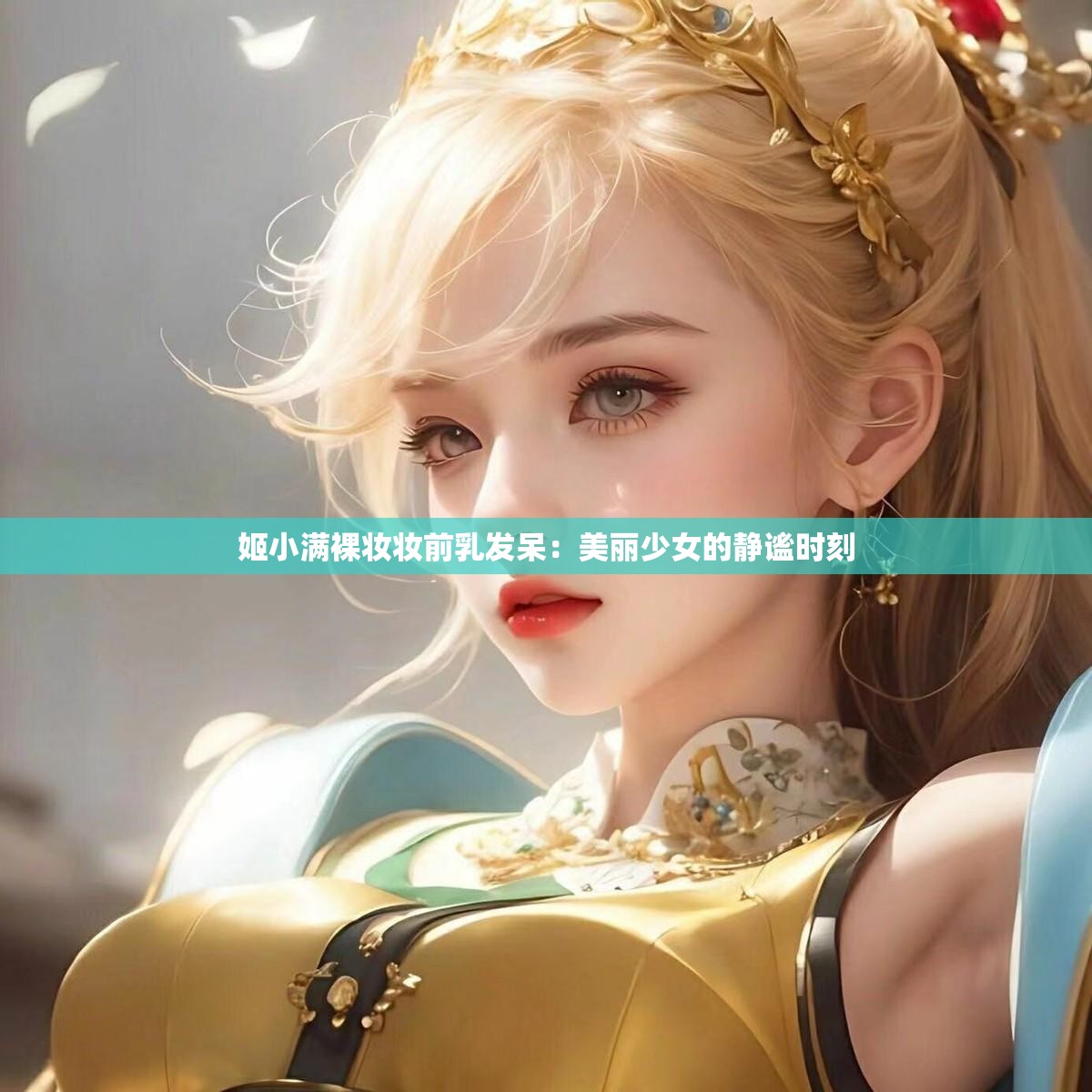 姬小满裸妆妆前乳发呆：美丽少女的静谧时刻