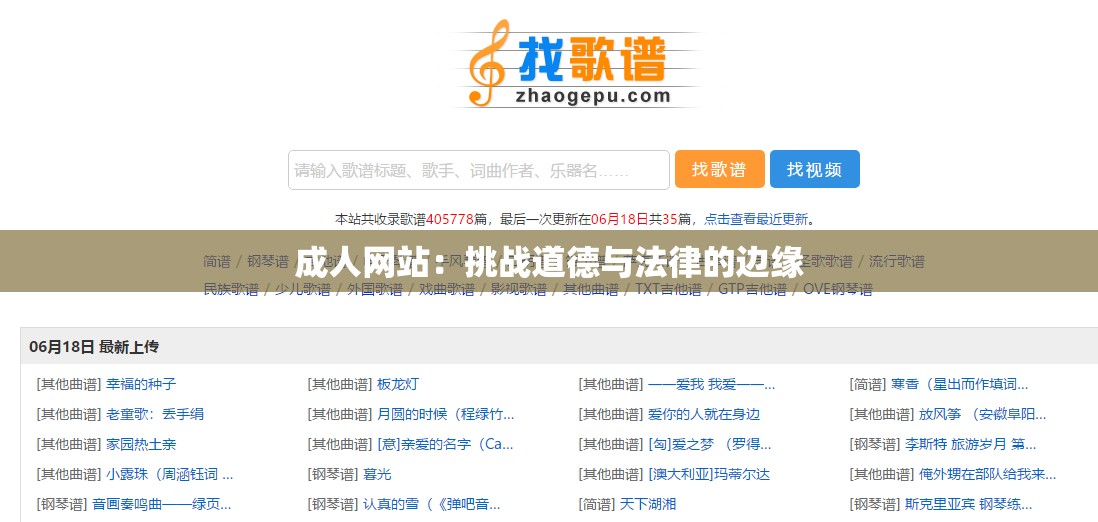 成人网站：挑战道德与法律的边缘